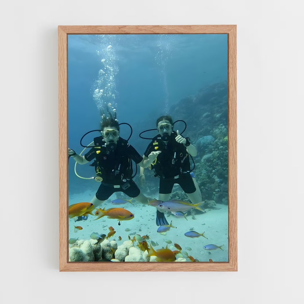 Poster Red de sea – affiche Plongée sous-marine (vue 4)